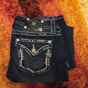 Miss Me Signature Women's Dark Blue Skinny Jeans 29